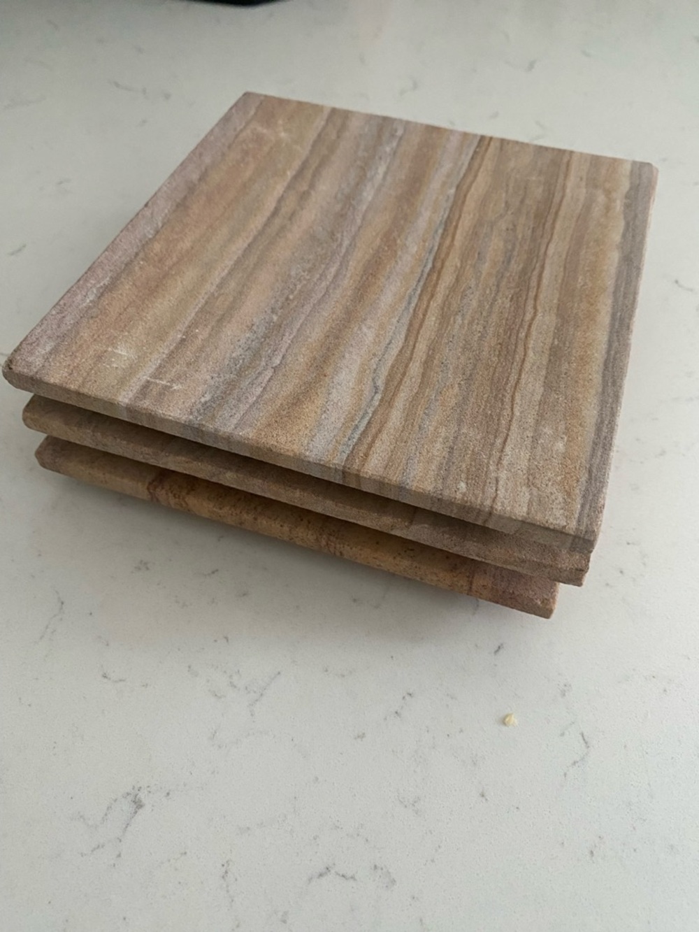 Warm Square Pillar Stones for Candles